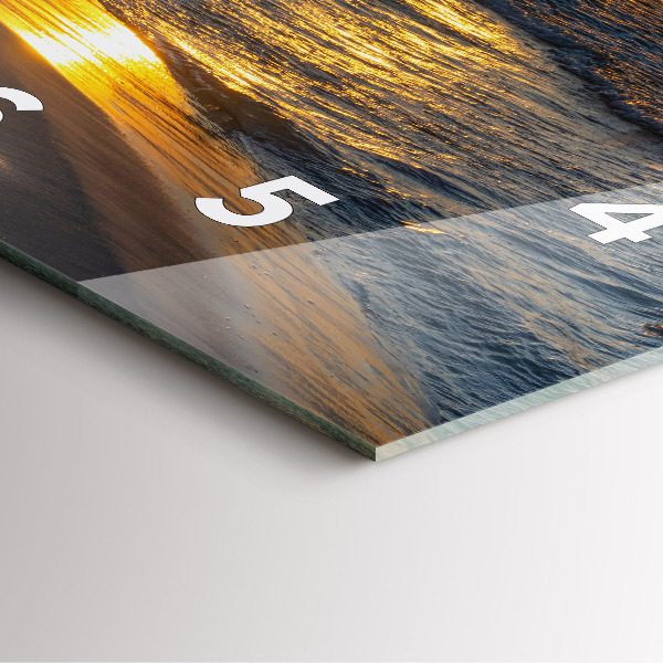 Čtvercové nástěnné hodiny Władysławowo Baltské moře