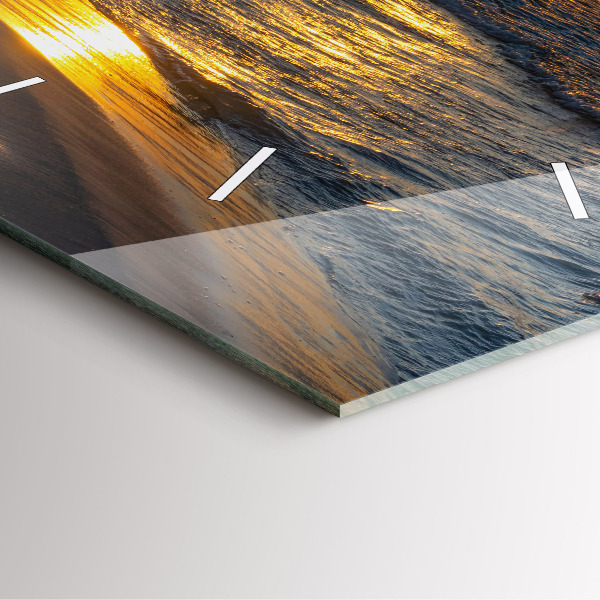 Čtvercové nástěnné hodiny Władysławowo Baltské moře