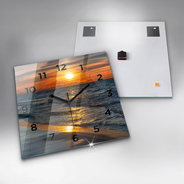 Čtvercové nástěnné hodiny Władysławowo Baltské moře