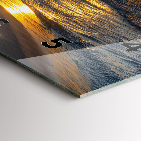 Čtvercové nástěnné hodiny Władysławowo Baltské moře