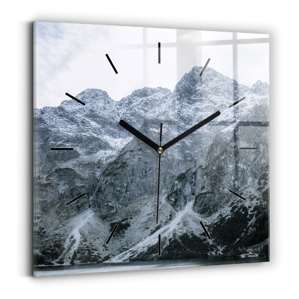 Čtvercové nástěnné hodiny Morskie Oko v Tatrách