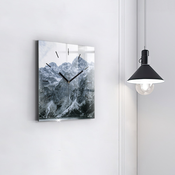 Čtvercové nástěnné hodiny Morskie Oko v Tatrách