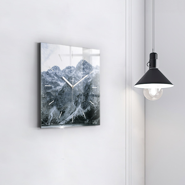 Čtvercové nástěnné hodiny Morskie Oko v Tatrách
