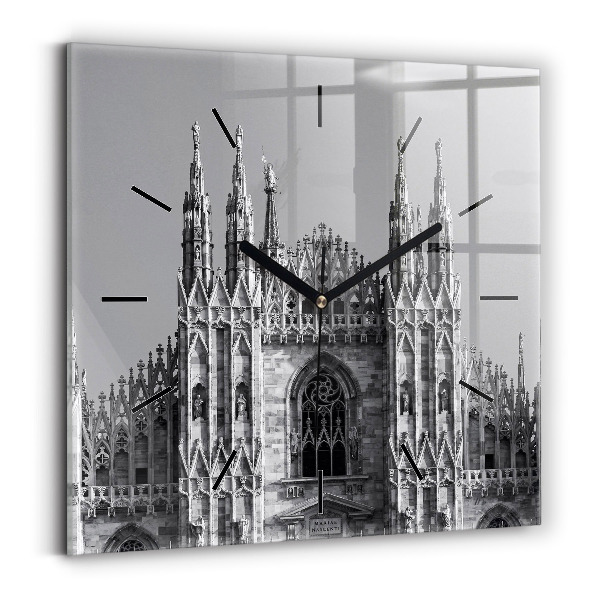 Čtvercové nástěnné hodiny Katedrála Duomo Di Milano