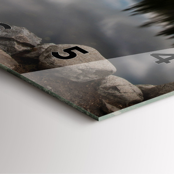 Čtvercové nástěnné hodiny Vysoké Tatry na Slovensku