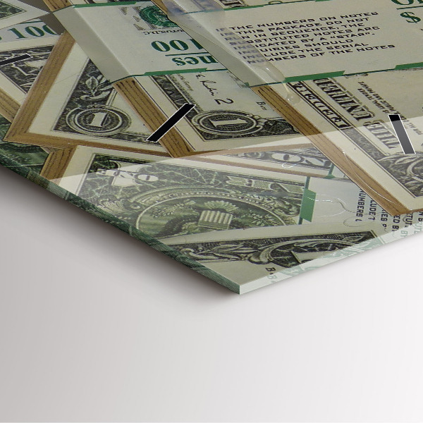 Čtvercové nástěnné hodiny 1 americký dolar