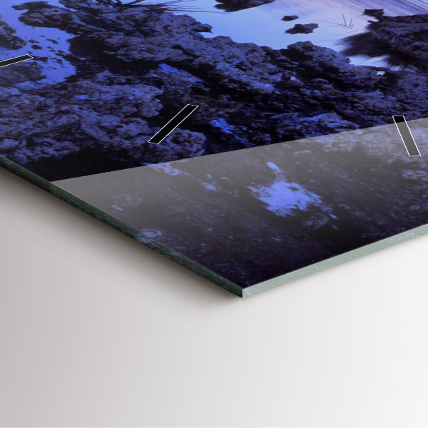 Skleněné hodiny čtvercové Kalifornské jezero