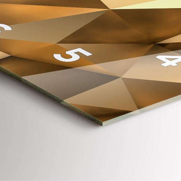 Skleněné hodiny čtvercové Geometrická textura