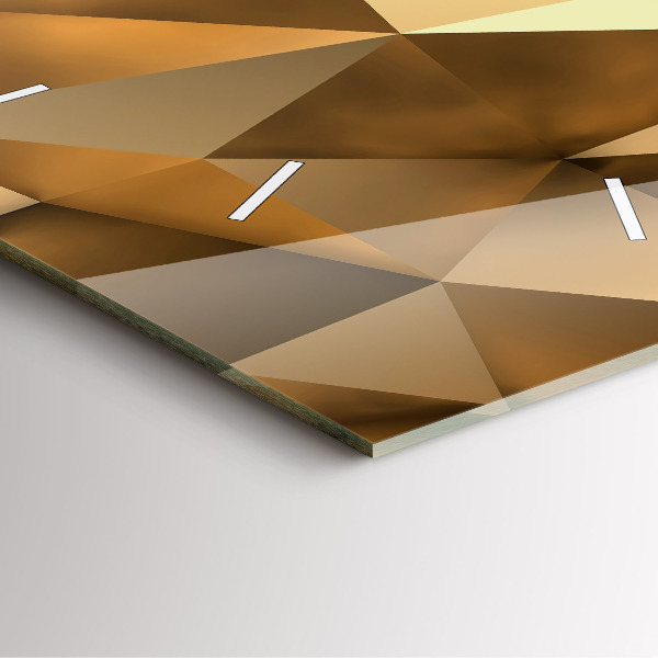 Skleněné hodiny čtvercové Geometrická textura