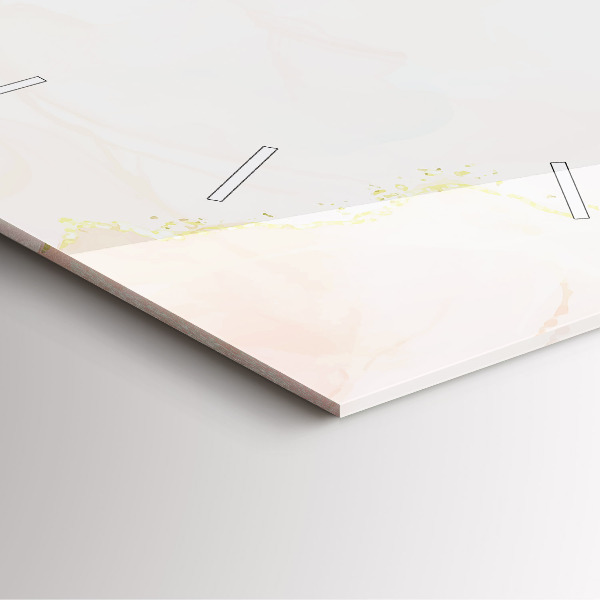 Čtvercové nástěnné hodiny Akvarelový mramor