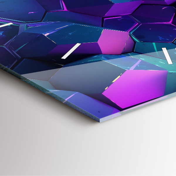 Čtvercové nástěnné hodiny Geometrické tvary