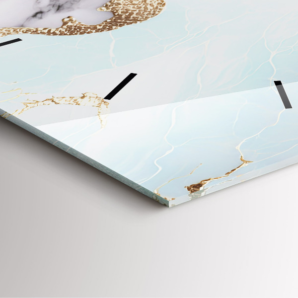 Čtvercové nástěnné hodiny Pastelový mramor