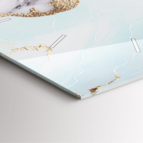 Čtvercové nástěnné hodiny Pastelový mramor