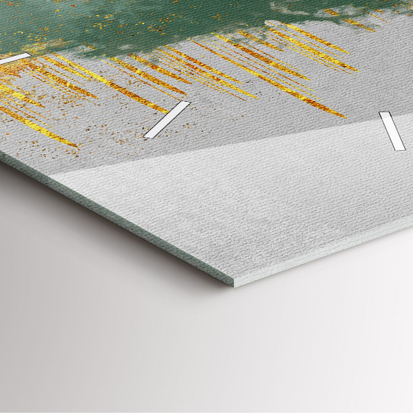 Čtvercové nástěnné hodiny Dekorativní vzor