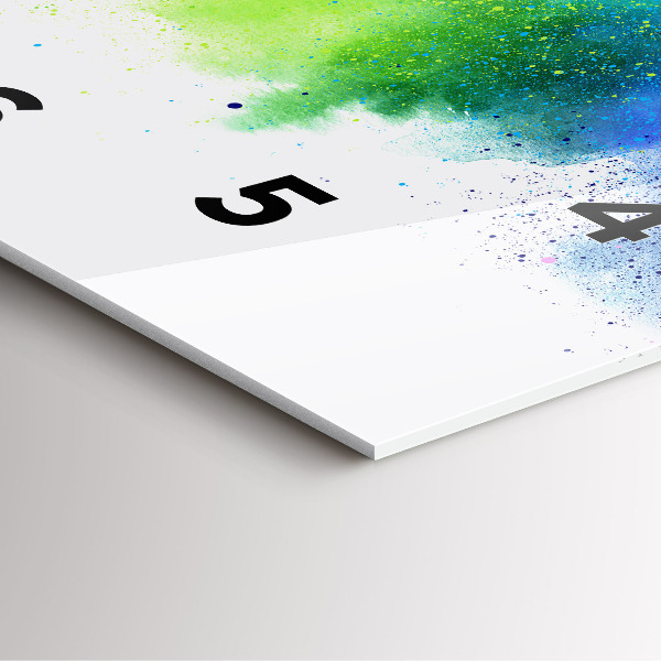 Čtvercové nástěnné hodiny Abstraktní duha