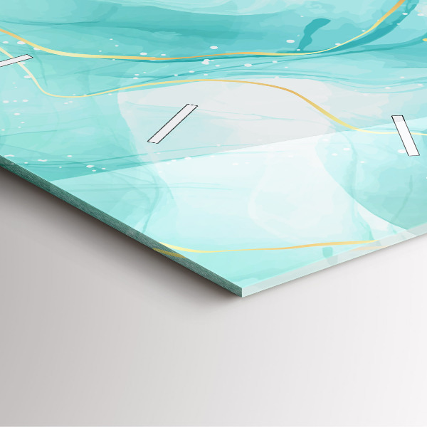 Čtvercové nástěnné hodiny Abstraktní mramor