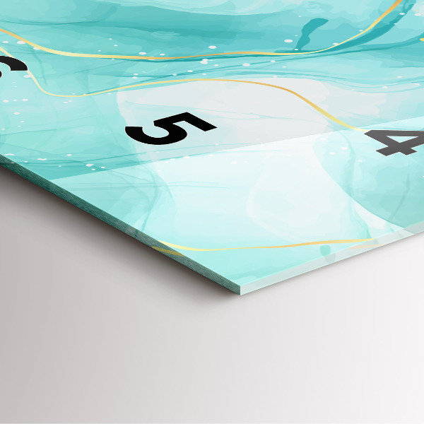 Čtvercové nástěnné hodiny Abstraktní mramor