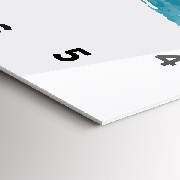 Čtvercové nástěnné hodiny Tahy štětcem