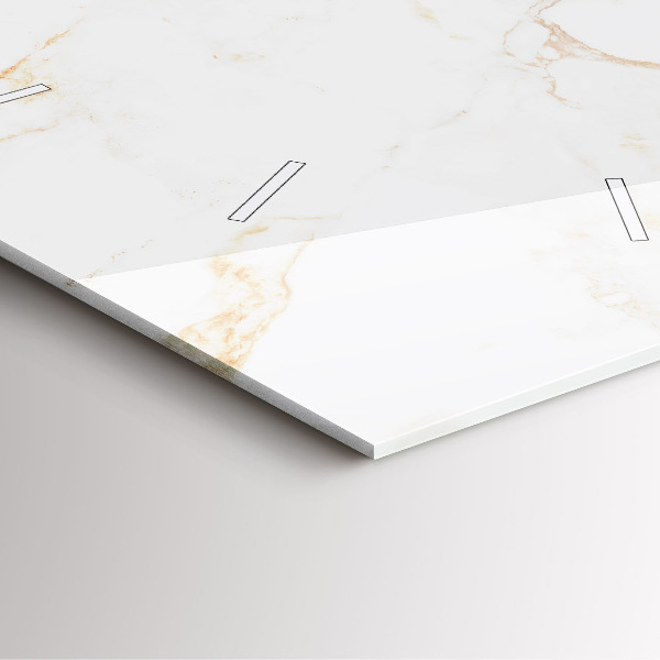 Čtvercové nástěnné hodiny Elegantní mramor