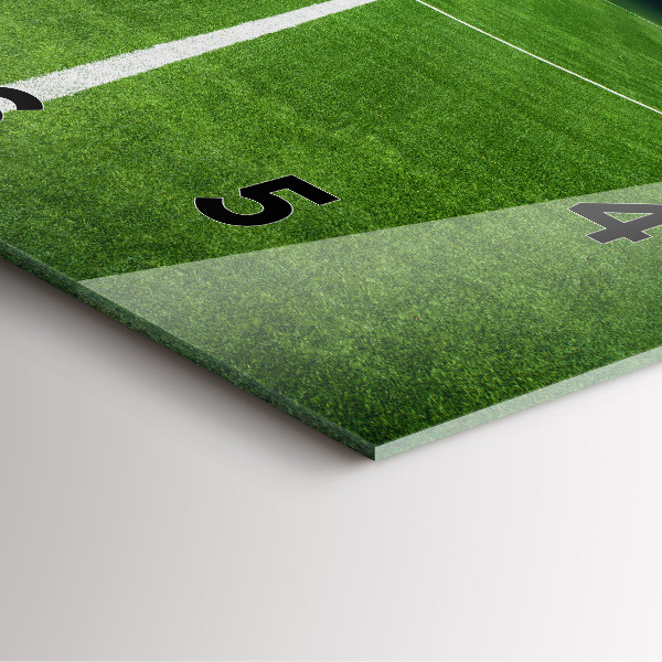 Čtvercové nástěnné hodiny Fotbalové hřiště