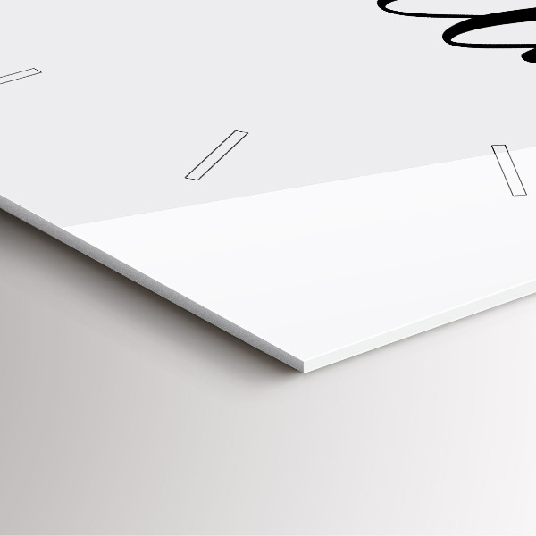 Čtvercové nástěnné hodiny Dobrodružný nápis