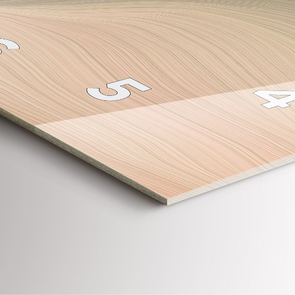 Čtvercové nástěnné hodiny Abstrakce vlny