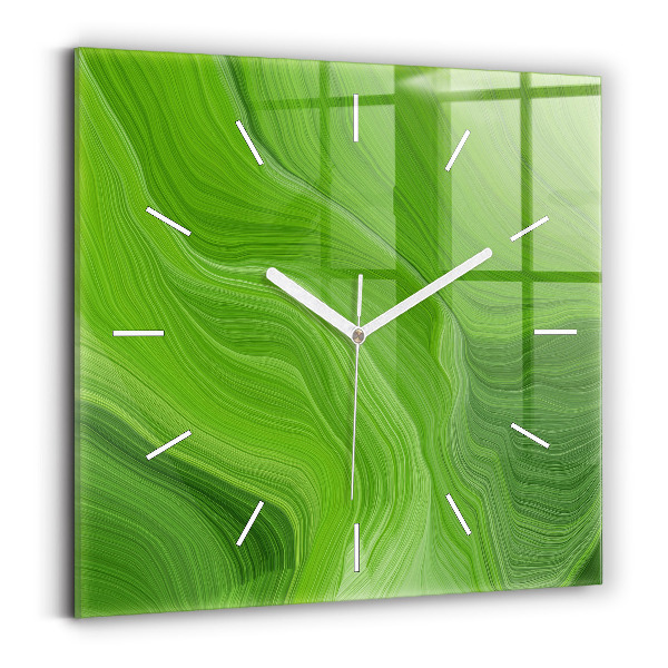 Skleněné hodiny čtvercové Moderní vlny