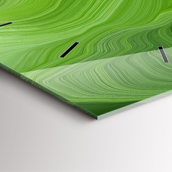 Skleněné hodiny čtvercové Moderní vlny