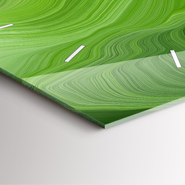 Skleněné hodiny čtvercové Moderní vlny