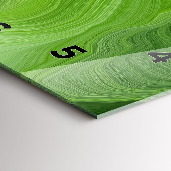 Skleněné hodiny čtvercové Moderní vlny