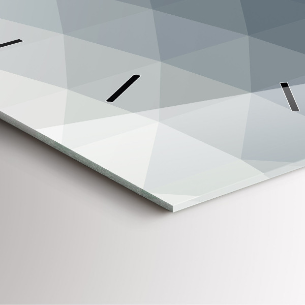 Skleněné hodiny čtvercové Šedá abstrakce