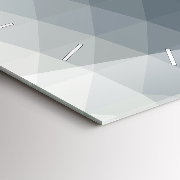 Skleněné hodiny čtvercové Šedá abstrakce