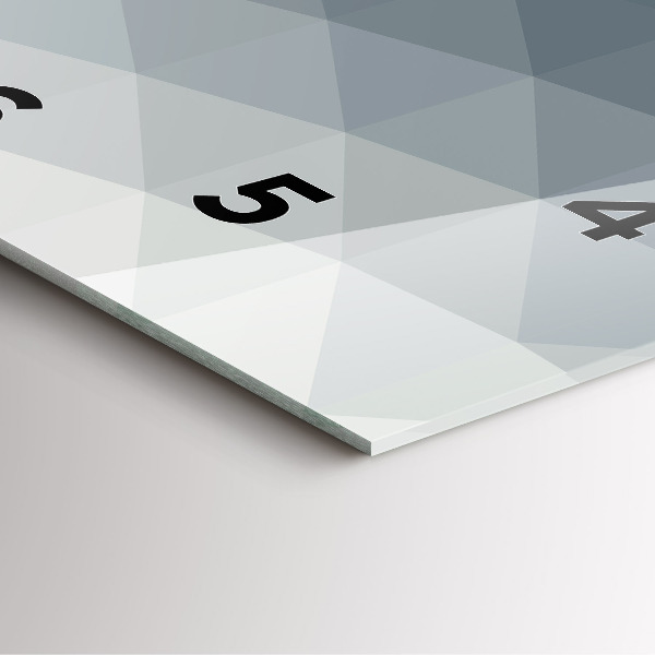 Skleněné hodiny čtvercové Šedá abstrakce