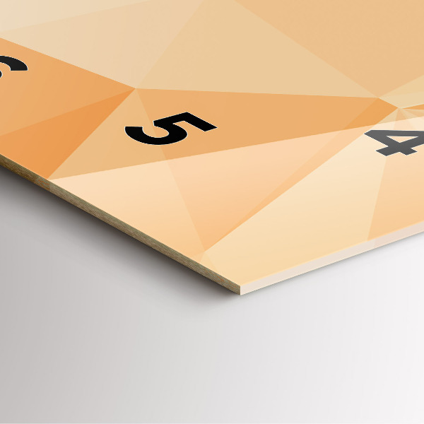 Skleněné hodiny čtvercové Abstraktní trojúhelníky