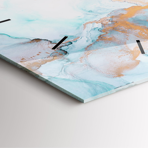 Skleněné hodiny čtvercové Abstraktní obraz