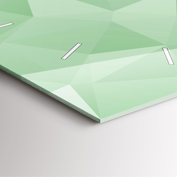 Skleněné hodiny čtvercové Trojúhelníky abstraktní