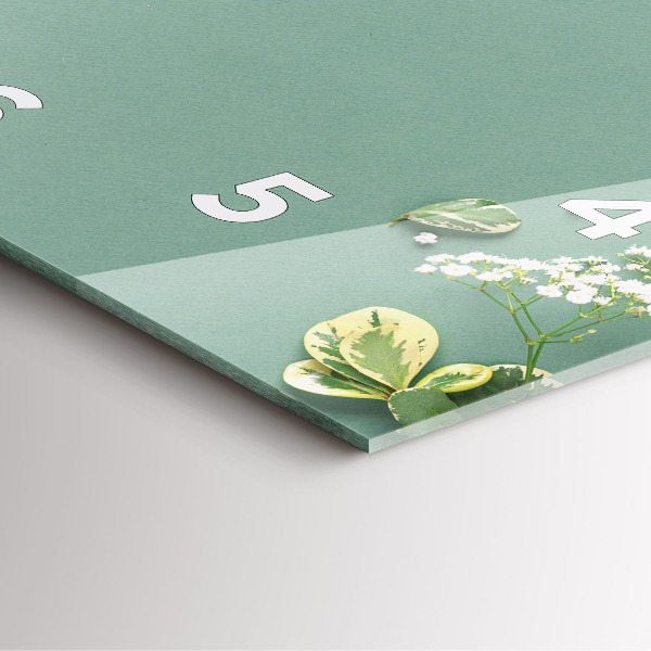 Skleněné hodiny čtvercové Křehké květiny