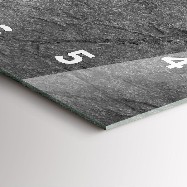 Skleněné hodiny čtvercové Sopečná skála