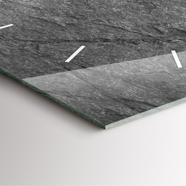 Skleněné hodiny čtvercové Sopečná skála