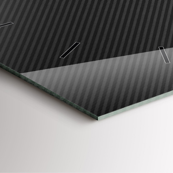 Skleněné hodiny čtvercové Temná abstrakce