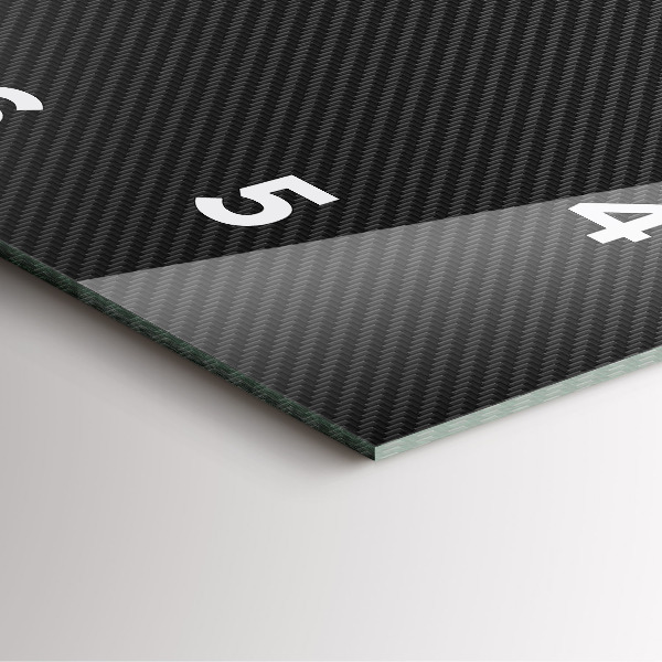 Skleněné hodiny čtvercové Temná abstrakce