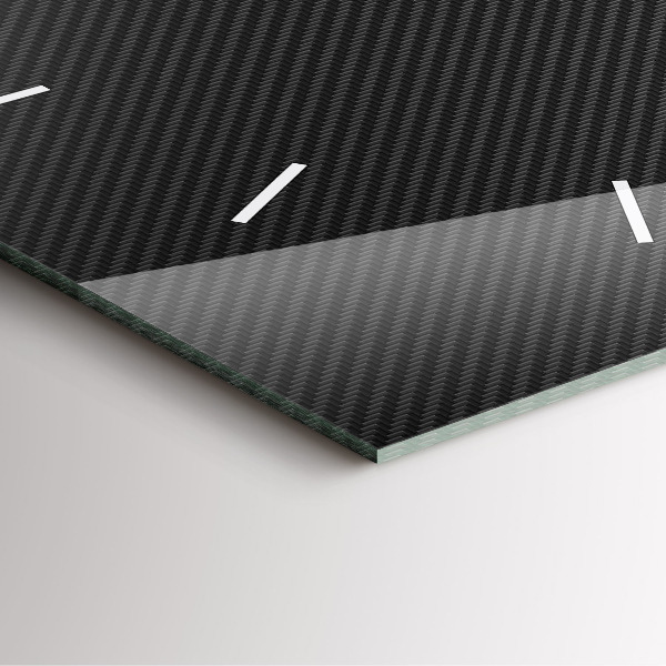 Skleněné hodiny čtvercové Temná abstrakce