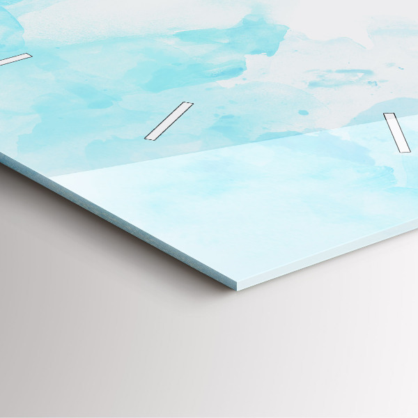 Skleněné hodiny čtvercové Malované skvrny