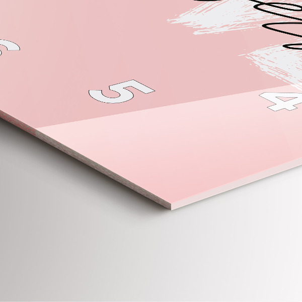 Skleněné hodiny čtvercové Nápis Miluj se