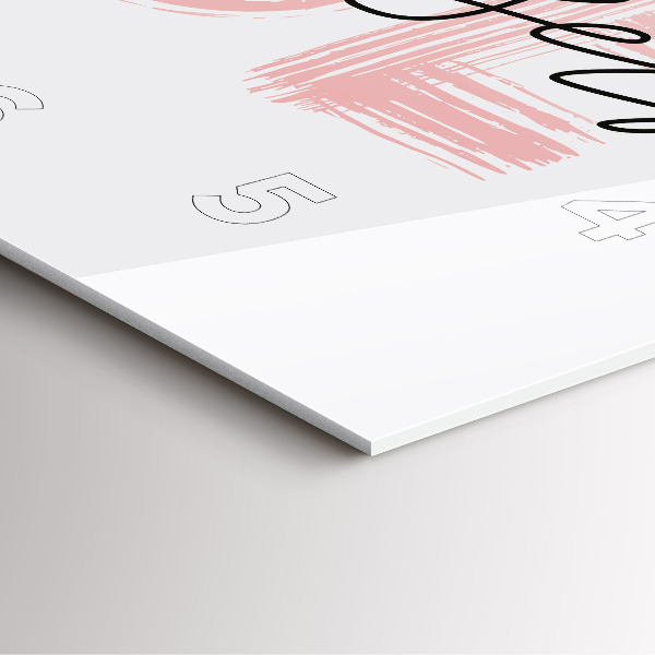 Skleněné hodiny čtvercové Nápis Buď sám sebou