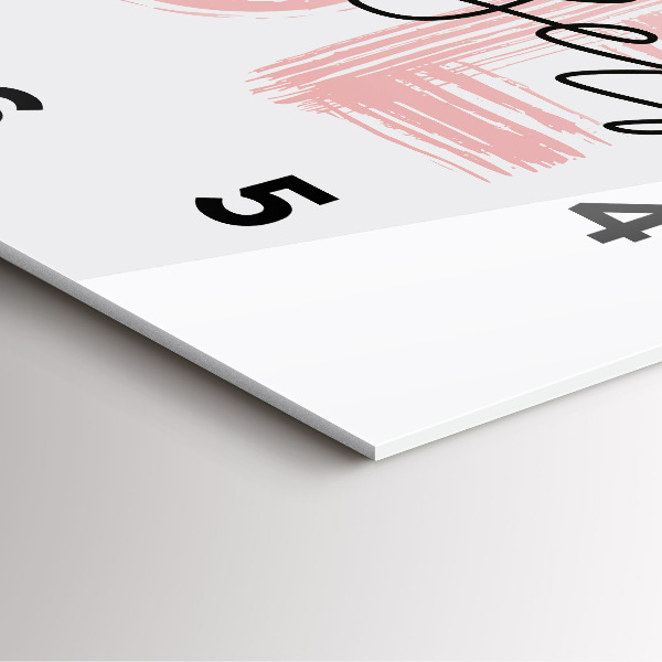 Skleněné hodiny čtvercové Nápis Buď sám sebou