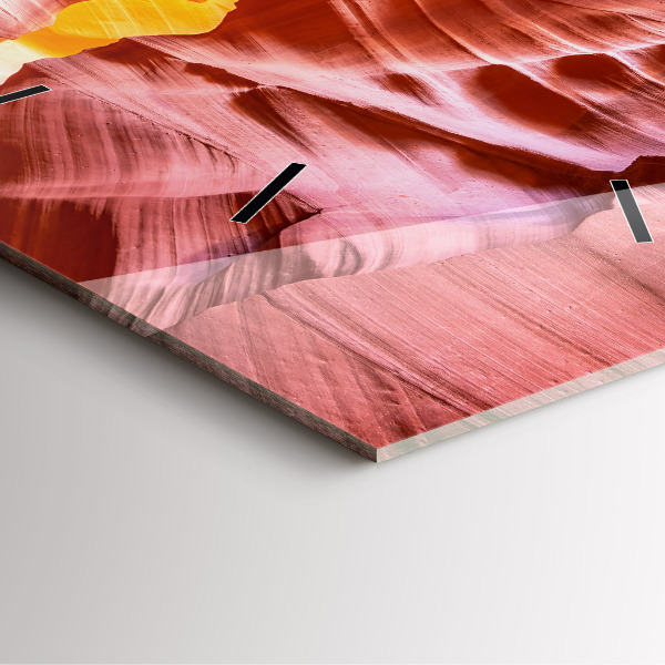 Skleněné hodiny čtvercové Písečný kaňon