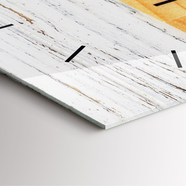 Skleněné hodiny čtvercové Rodina