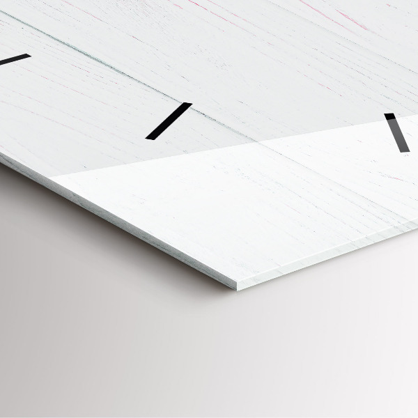 Skleněné hodiny čtvercové Jarní květiny