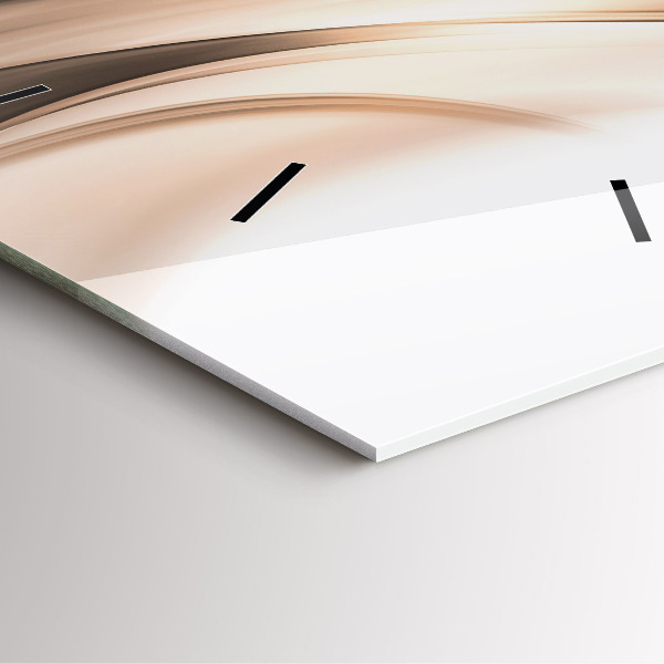 Skleněné hodiny čtvercové Abstraktní linie